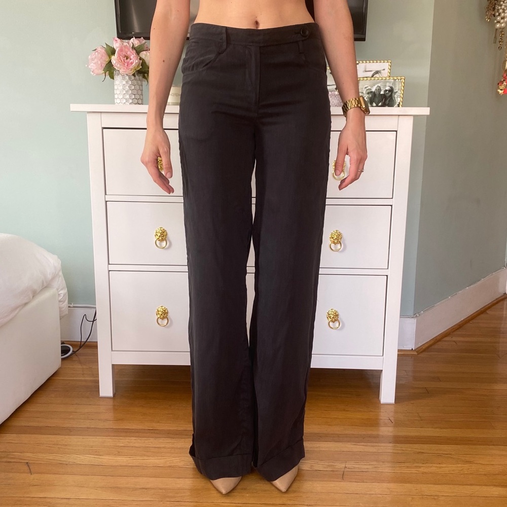 Elizabeth & James Wide Leg Bacall Pant - Black - 2